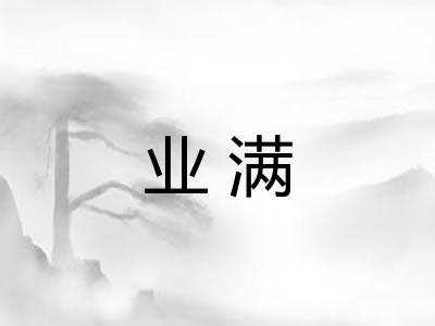 业满