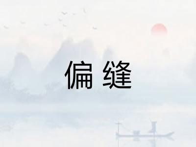 偏缝