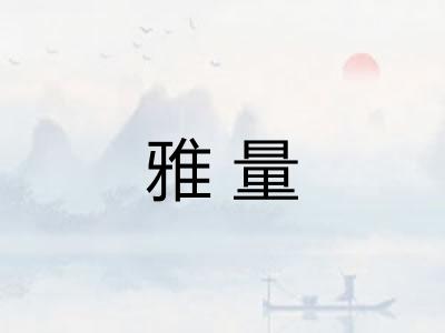 雅量