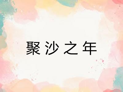 聚沙之年