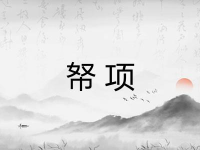 帑项