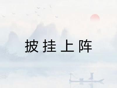 披挂上阵