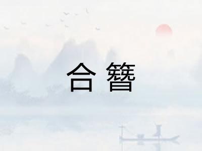 合簪