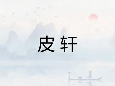 皮轩