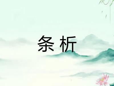 条析