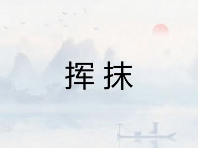 挥抹