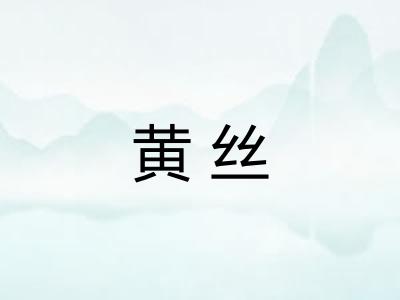 黄丝