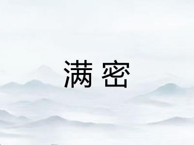 满密