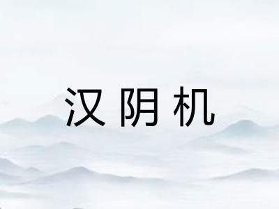 汉阴机