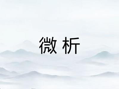 微析