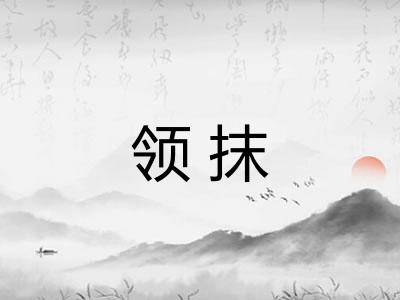 领抹