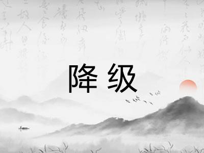 降级