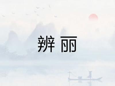 辨丽