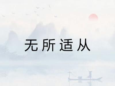 无所适从