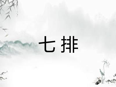 七排