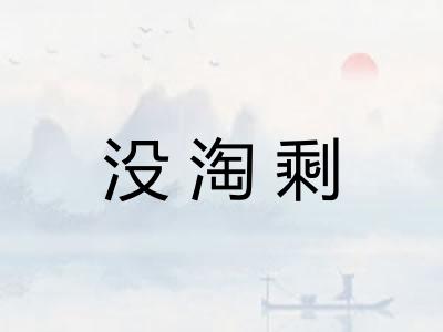 没淘剩