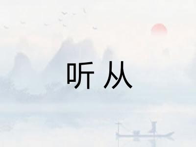 听从