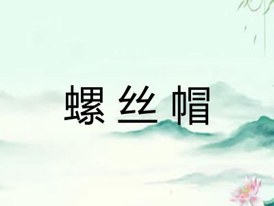 螺丝帽