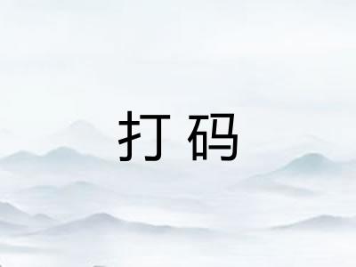 打码