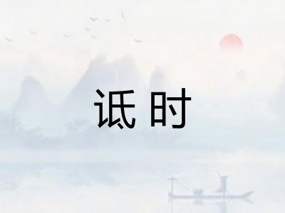 诋时