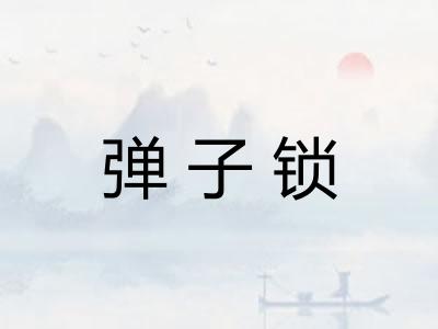 弹子锁