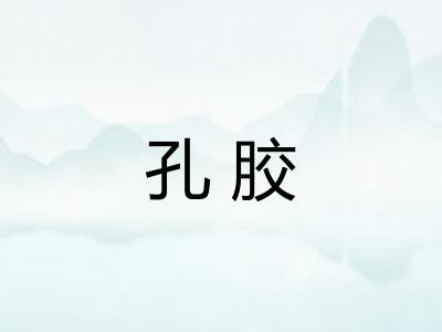 孔胶