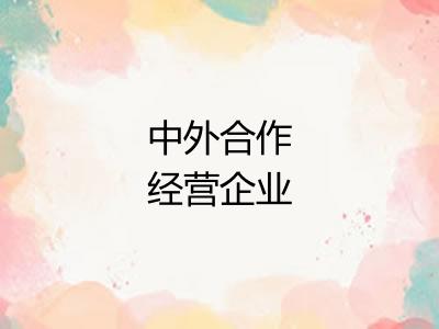 中外合作经营企业