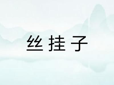 丝挂子