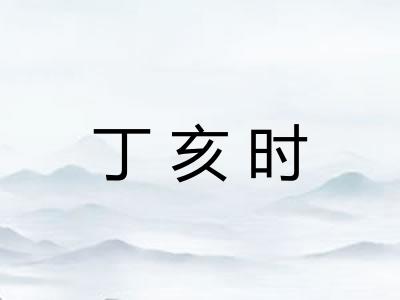 丁亥时