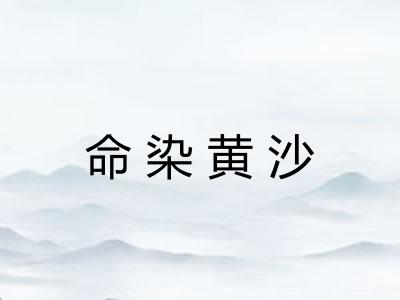 命染黄沙