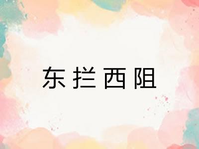 东拦西阻