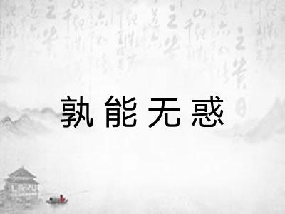 孰能无惑