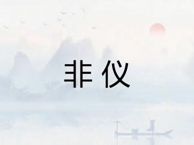 非仪