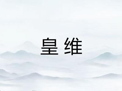 皇维