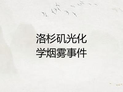 洛杉矶光化学烟雾事件